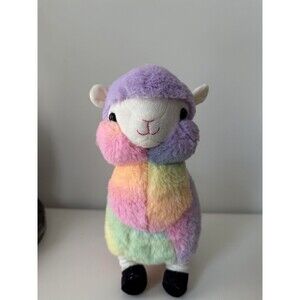 Peek-A-Boo Toys Llama Alpaca Rainbow Stuffed Animal Plush 12” - excellent cond.